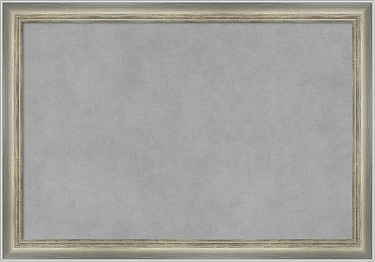 Amanti Art Silver Framed Magnetic Board 14x20 Small Vision Board by AmantiArt