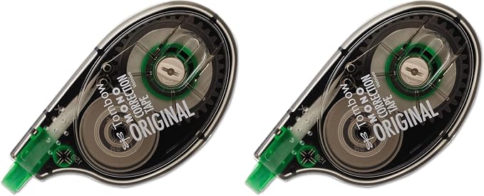 Tombow 68620 MONO Correction Tape, Non-Refillable, 1/6" x 394" by Tombow