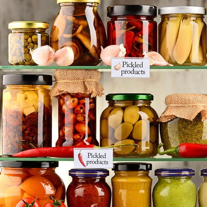 Glass Shelf Label Holders 40 pcs - Image 5