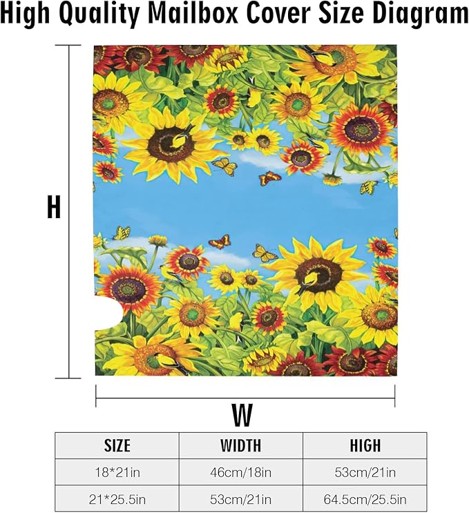 Sunflowers Mailbox Cover - Image 6