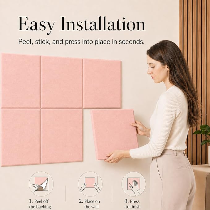 Felt Bulletin Board Tiles, Large Cork Board Alternative, 24 x 36 in | 0.35 in - Image 4