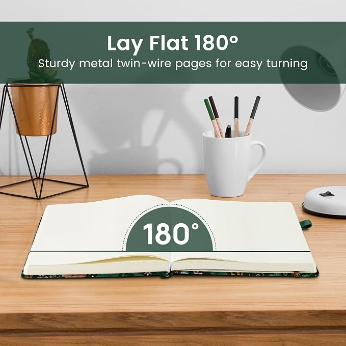 Taja Blank Journal Notebook for Women & Men, Hardcover Leather Journal for - Image 4