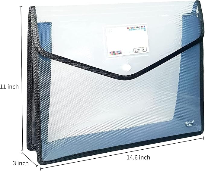 YoeeJob Plastic File Folders Legal Size Expandable Document Folder - Image 2