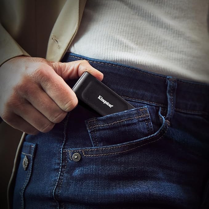 Kingston XS1000 1TB SSD | Pocket-Sized | USB 3.2 Gen 2 | External Solid State Drive | Up to 1050MB/s | SXS1000/1000G-DeskLoop Office
