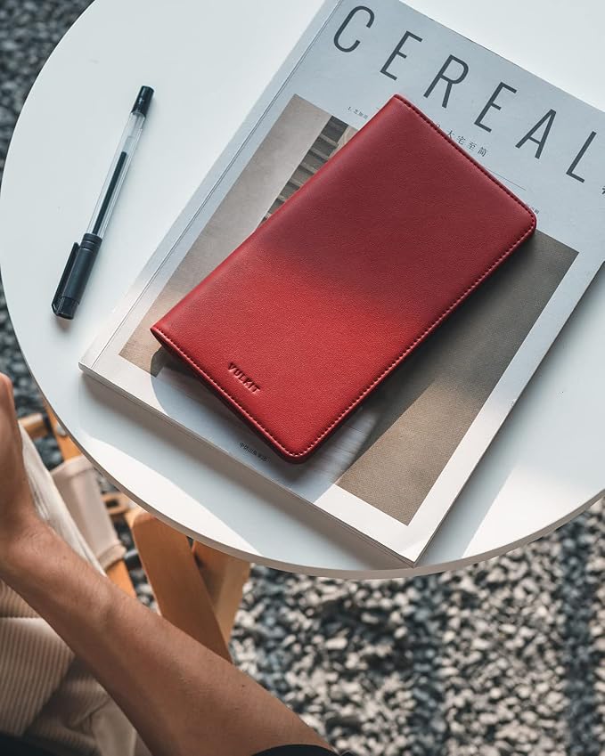 VULKIT Passport Holder Wallet RFID Blocking Travel Wallet - Image 4