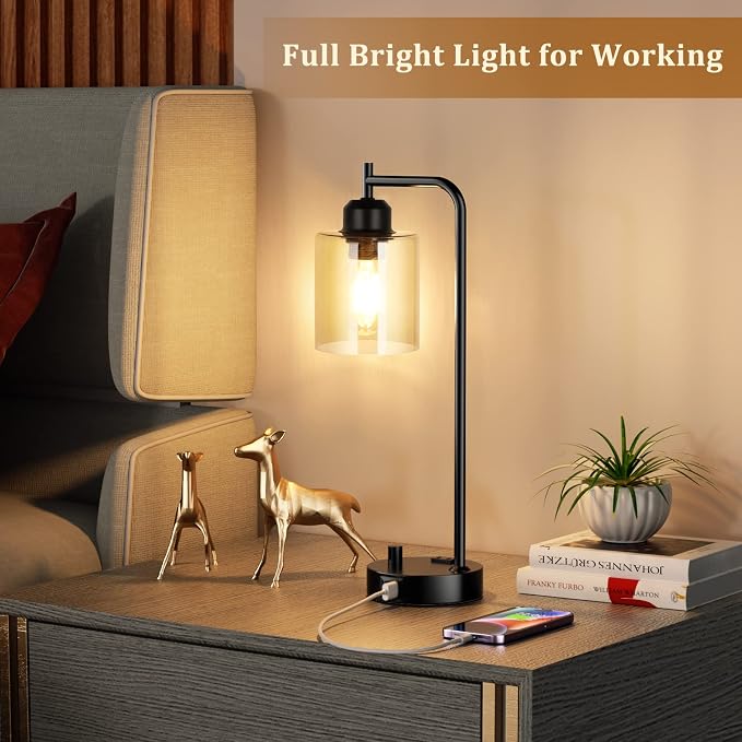 Industrial Bedside Desk Lamps for Bedroom - Image 5