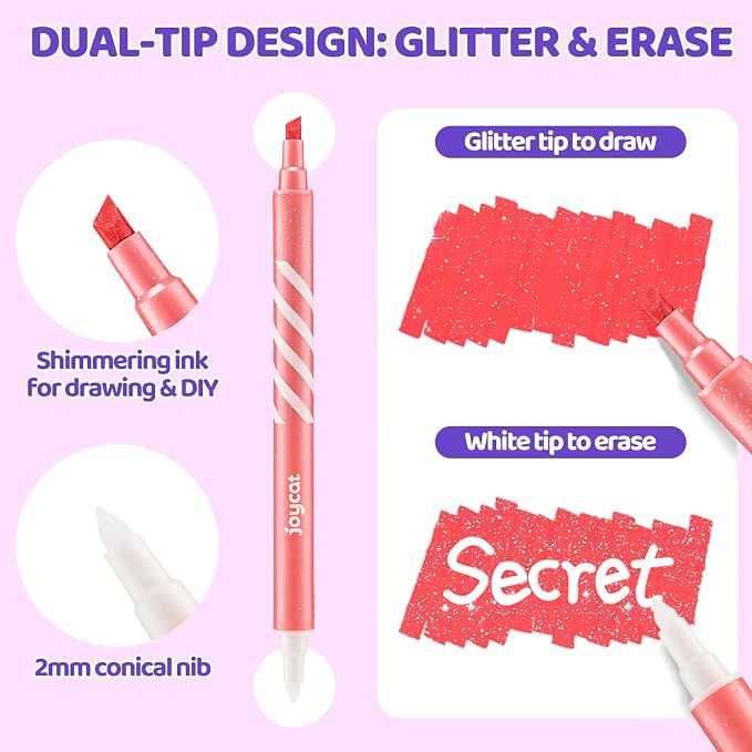 JoyCat Erasable Glitter Markers - Image 3