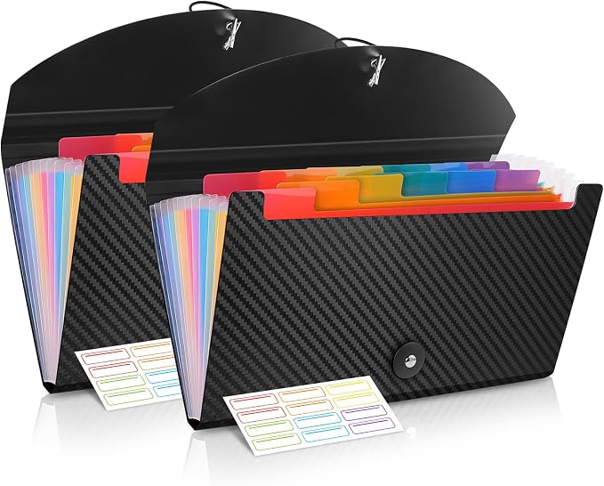 Receipt Organizer Cesil 13 Pockets Receipt Holder Small Accordion File by CesilOfficeSupplies