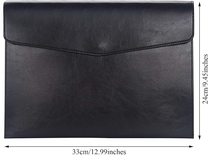 PU Leather A4 File Folder Document Holder Envelope Folder Case - Image 2