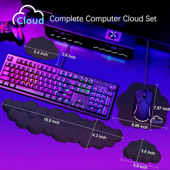Cloud Wrist Rest Keyboard Palm Rest - Image 4