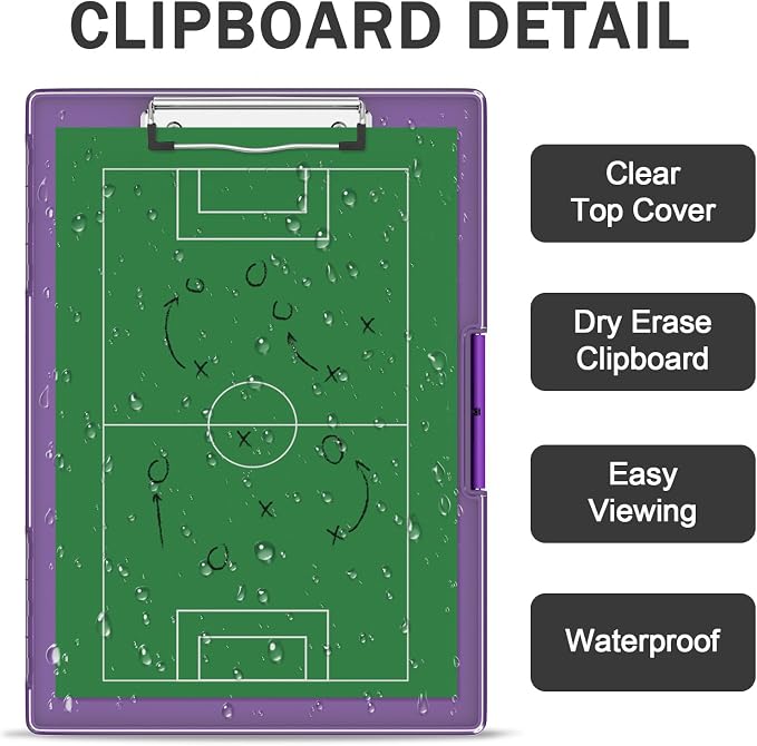 Rimilak Plastic Clipboard with Storage, Side Opening with 2 Compartment - Image 5