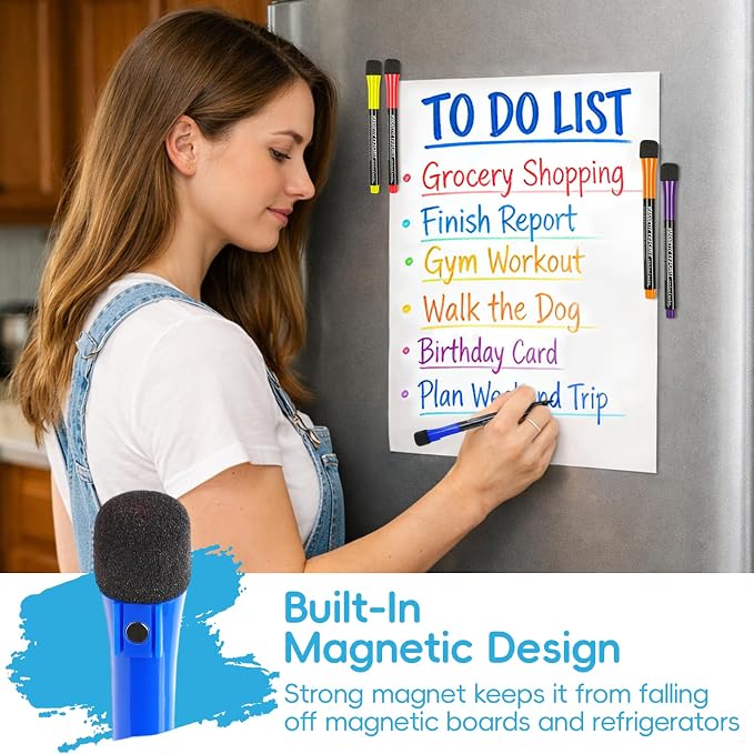 EMART Dry Erase Markers Fine Tip - Image 3