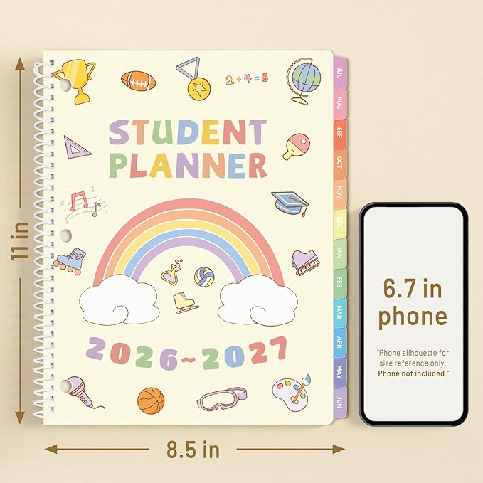 SUNEE Elementary Student Planner 2026-2027, Academic Year Jul. 2026 - Image 6