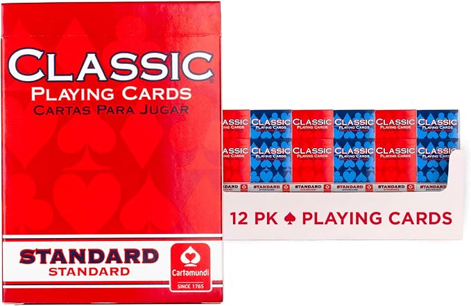 Classic Playing Cards 12 Pack, Standard Index, Bulk Playing Cards by Unknown