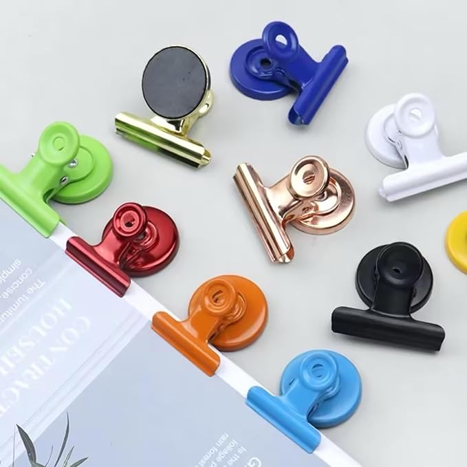 Strong Magnetic Clips, 20 Pack, 1.2 Inch, 30 mm, High-Gloss Green, Refrigerator - Image 4