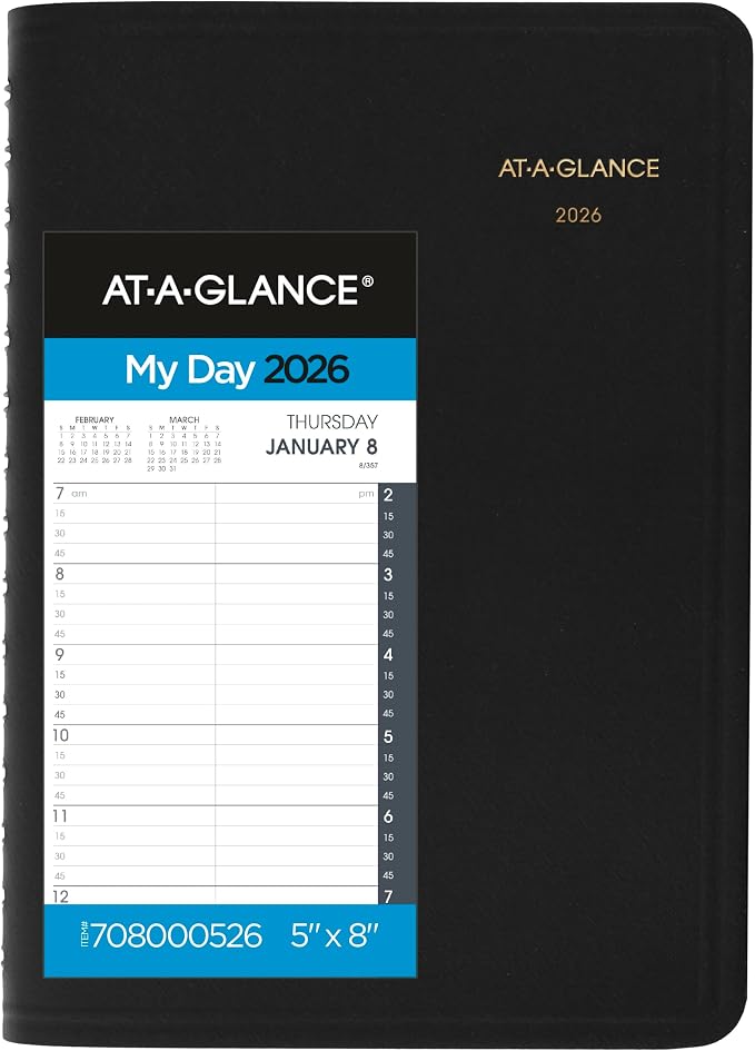 AT-A-GLANCE 2026 Appointment Book Planner, Quarter-Hour by AT-A-GLANCE