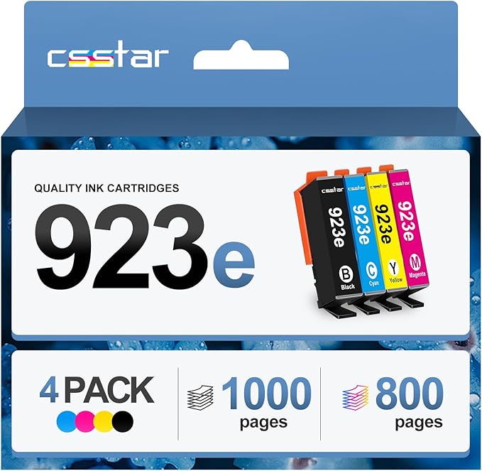 923e Ink cartridges Compatible Replacement for HP OfficeJet Pro 8120/ 8120e/ 8123/8130/ 8124e/ 8122e Printers(4 Pack, BK/C/M/Y)-DeskLoop Office
