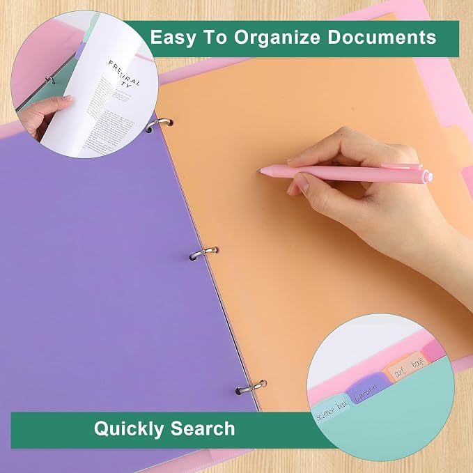 3 Sets of 24Pcs Binder Dividers - Image 5