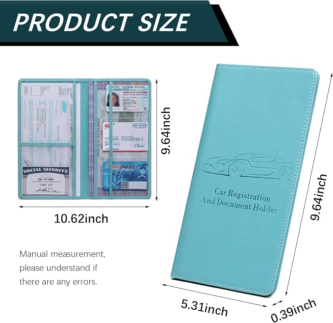 Car Registration and Insurance Card Holder - Image 7