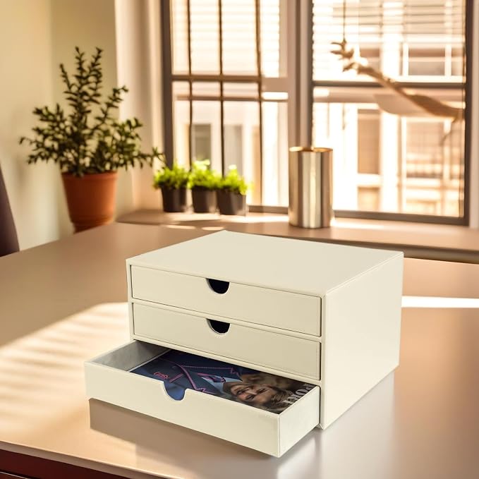 UnionBasic Document Organizer, 3-Drawer File Cabinet Document Storage Box - Image 2