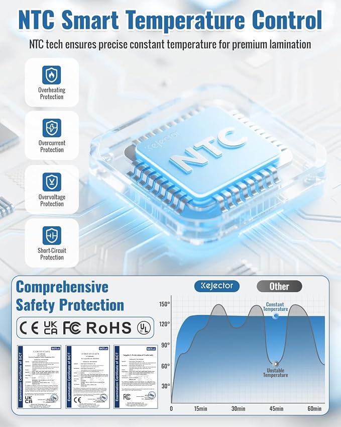 13 Inch Laminator Machine with Sheets 50pcs, Paper Trimmer Corner Rounder Scale - Image 3