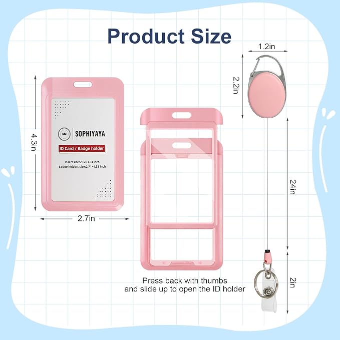 Badge Holder and Retractable Reel, ID Badge Holders - Image 2