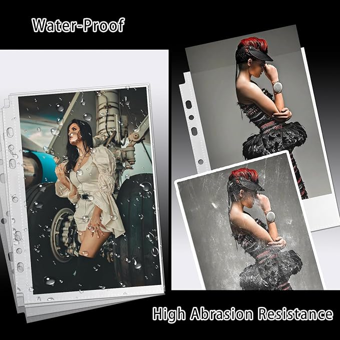 40 Pack Sheet Protectors 5.5x8.5 Inch, 80 Pockets Photocard Sleeves - Image 5