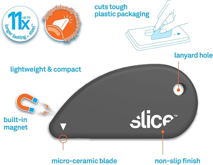 Slice Micro Safety Cutter | Safe Ceramic Box Cutter Lasting 11x Longer than - Image 4