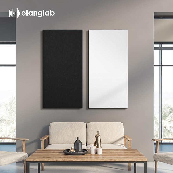 Olanglab Sound Absorbing Acoustic Wall Panels 2 Pack, Large Fabric Wrapped - Image 8