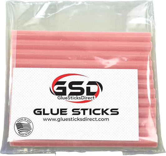 Mini Size Hot Melt Glue Sticks for Glue Gun - Bulk 4in Pink Glue Sticks - Great for Art Craft Repairs & Compatible w/Most Glue Guns - 5/16" X 4" (24 Sticks) - Made in USA-DeskLoop Office