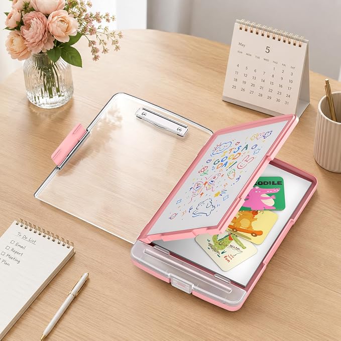 Clipboard with Storage and Pen Holder, Heavy Duty with Dual Compartment - Image 7