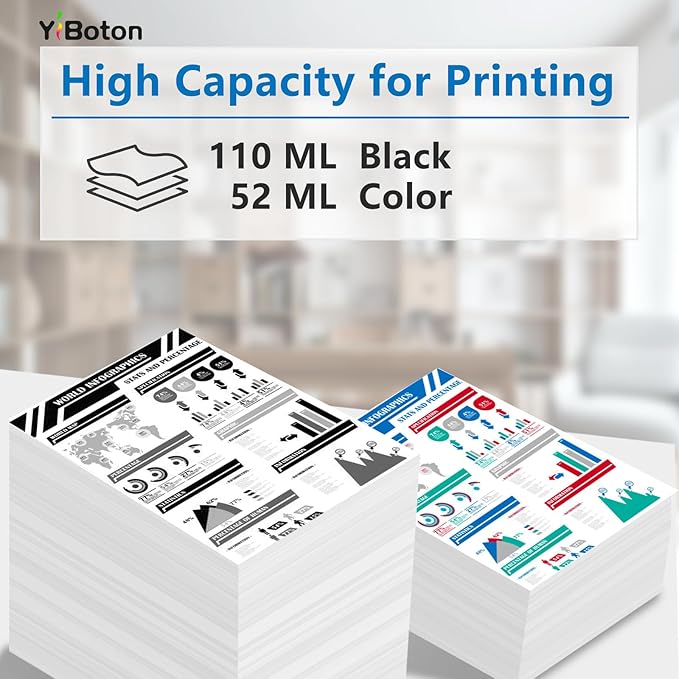 SP-1 SP01 Sublimation Ink Cartridges (5-Pack) SP01BKS SP01CS SP01MS SP01YS Ink Compatible with Thermo Sublimation SP-1 Printers,110ML-DeskLoop Office