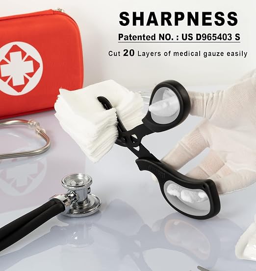 MEUUT 2 Pack Trauma Shears Patented Bandage Scissors - Image 2