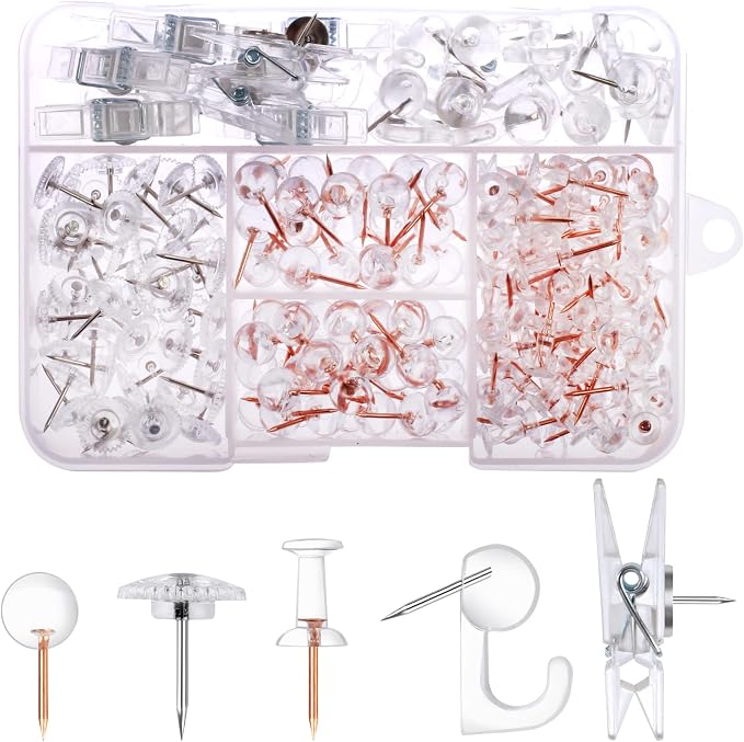 Utron 235 Pcs Push Pins Set, Thumb Tacks, Push Pins by Utron