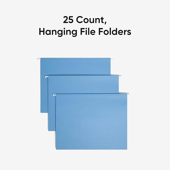 Smead Standard Hanging File Folders, 1/5-Cut Adjustable Tabs, Letter Size - Image 3