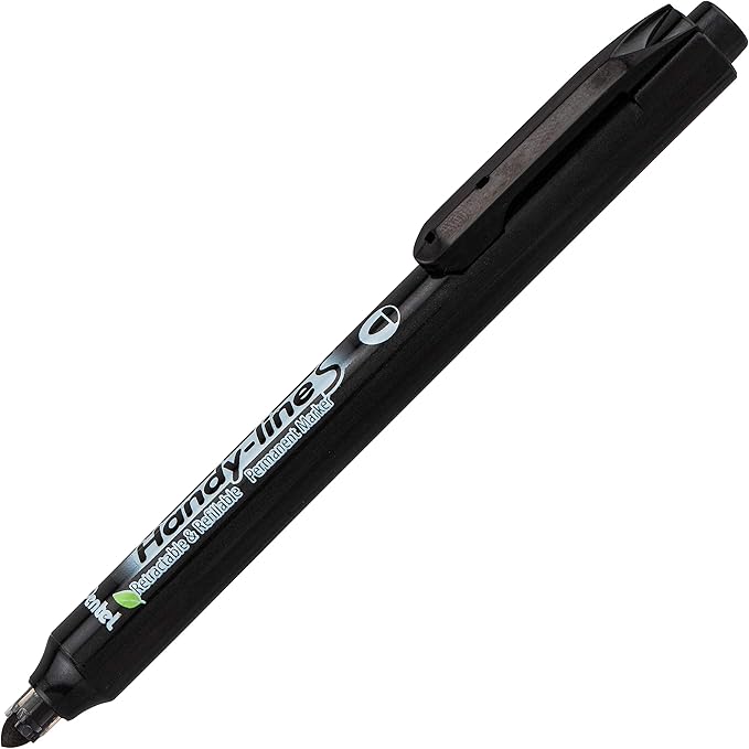 Pentel Handy-line S Retractable and Refillable Permanent Marker, Bullet Tip - Image 2