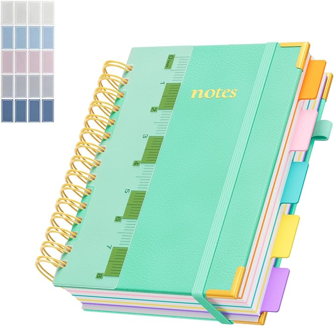 XYark A5 Hardcover Spiral Notebook, 6.3"x8.5" College Ruled Notebooks by XYark