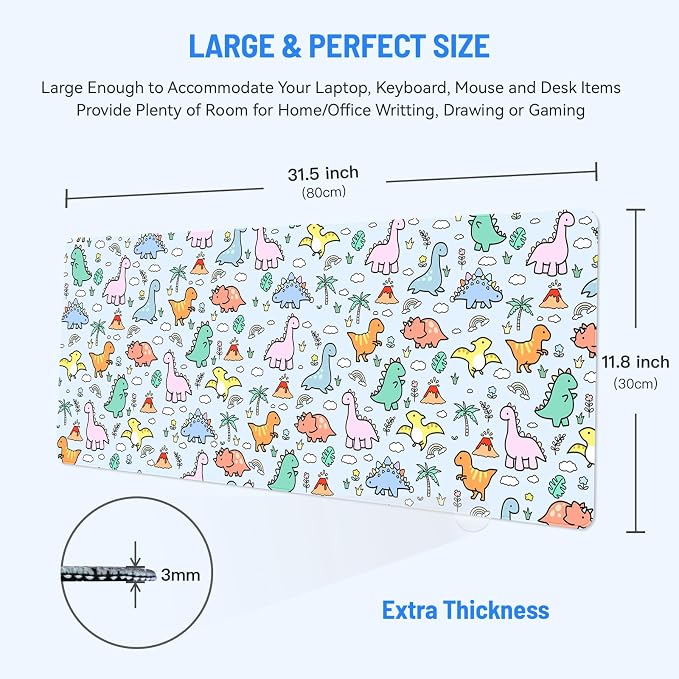 Mousepad Desk Mat Gaming Large Keyboard Cute Office Desktop Computer Laptop - Image 2