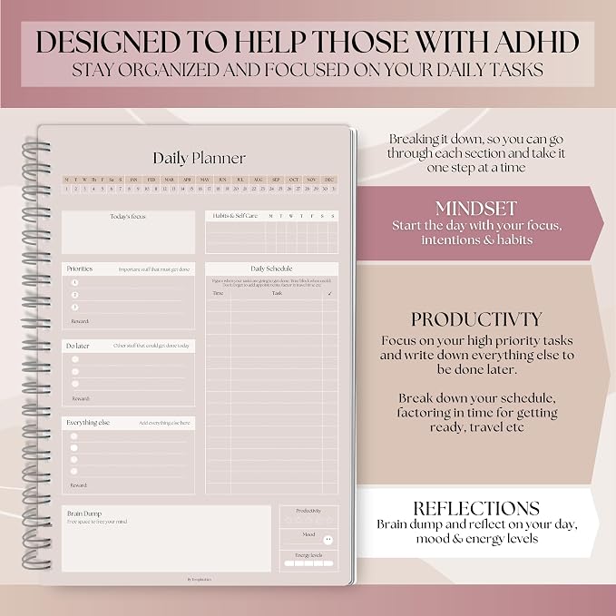 ADHD Daily Planner for Neurodivergent Adults - Image 3