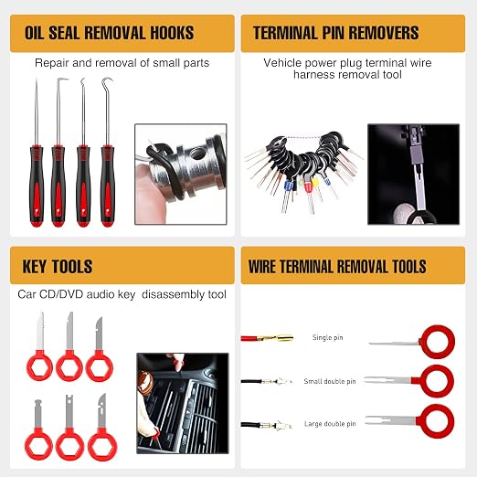 GOOACC 238Pcs Trim Removal Tool, Auto Push Pin Bumper Retainer Clip Set - Image 6