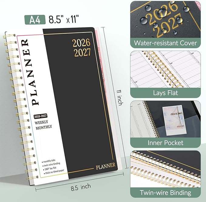 Forvencer Appointment Book Planner 2026-2027, Daily Weekly Monthly Calendar - Image 5