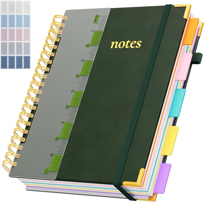 XYark A4 Hardcover Spiral Notebook, 8.5"x11" College Ruled Notebooks by XYark