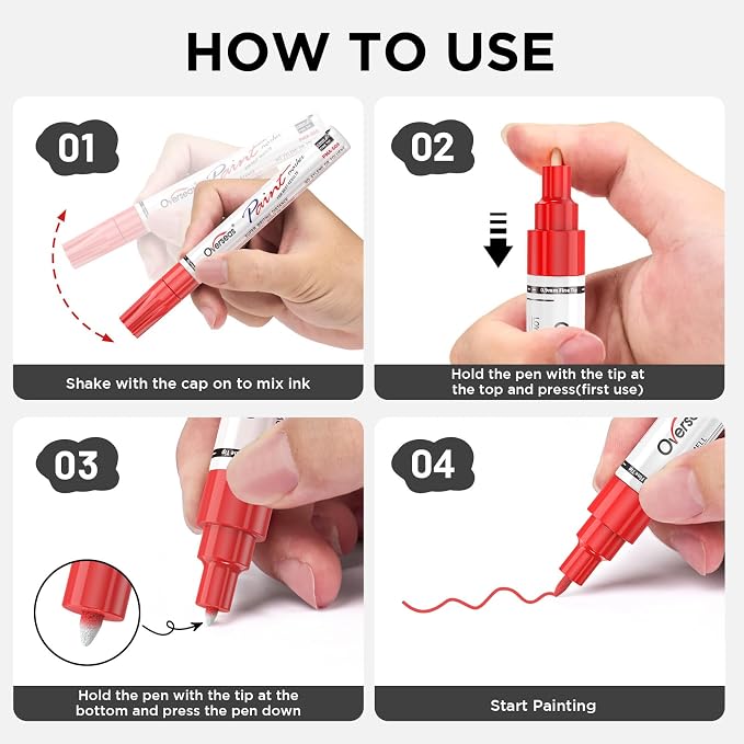 Overseas Oil-Based Fine Tip Paint Marker Pen - Image 7