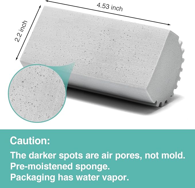 4 Pack Damp Dusting Sponge Duster, Reusable Household Cleaning Sponge Tool - Image 6