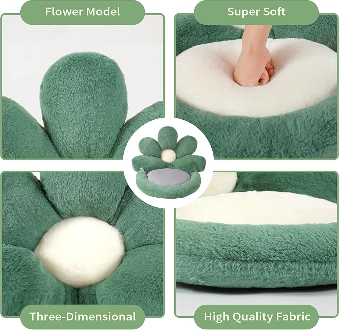 Ditucu Flower Shape Chair Cushion Comfy Kawaii Seat Cushions 19 inch Cute Stuff - Image 4