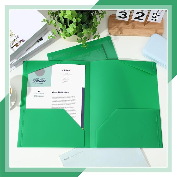 Henoyso 18 Pcs Plastic Folders - Image 4