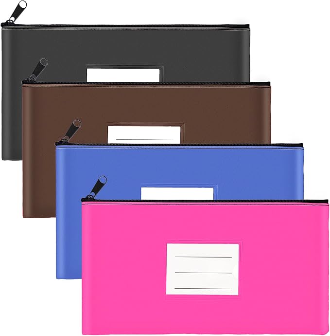 4-Pack Bank Deposit Money Bags by COZEFFIC