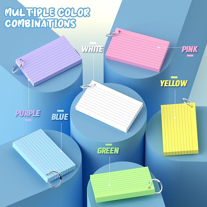 600 Pcs Index Cards 3x5, Colored Index Cards - Image 4