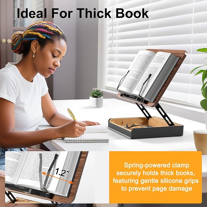 Book Stand with Storage, Book Holder - Image 5