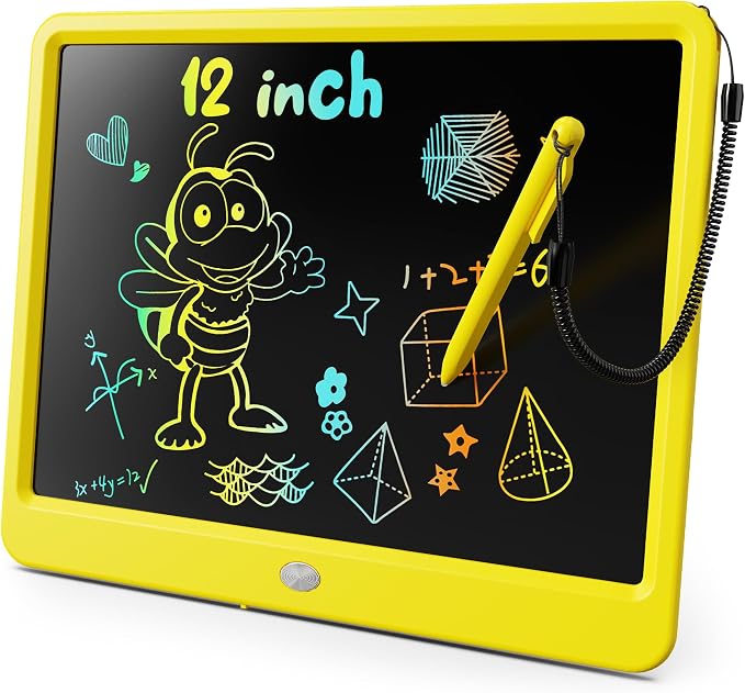 KOKODI LCD Writing Tablet, 12 Inch Colorful Toddler Doodle Board Drawing Tablet by WhereKidsLearnThroughPlay